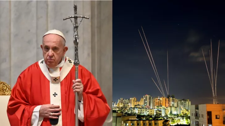 Папа Римский отреагировал на эскалацию на Ближнем Востоке. Коллаж.