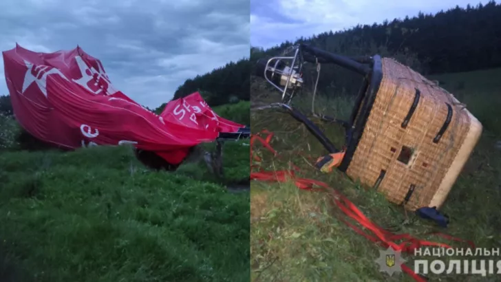 Катастрофа повітряної кулі в селі Кульчіївці. Фото: колаж "Сьогодні"