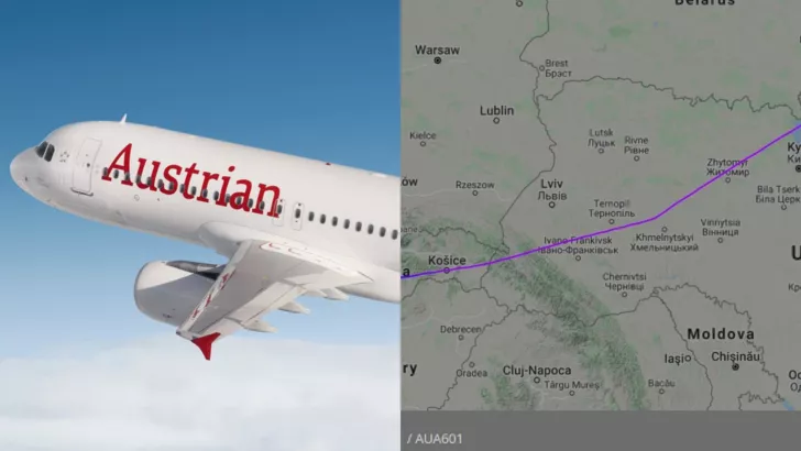 Австрийский рейс из Вены в Москву полетел длинным путем - через Украину