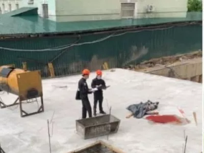Погиб парень на стройке. Фото: Киев Сейчас/Telegram