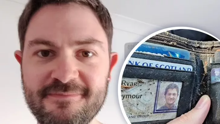 Шотландец Райан Сеймур нашел свой кошелек через 20 лет