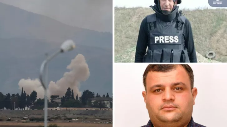 В результате взрыва в Нагорном Карабахе погибли азербайджанские журналисты. Фото: коллаж "Сегодня"