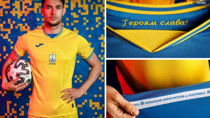 УЄФА вимагає прибрати "Героям слава" з форми збірної України на Євро-2020. Колаж: "Сьогодні"