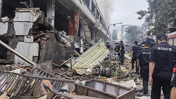 После взрыва в городе Шиянь. Фото: scmp.com