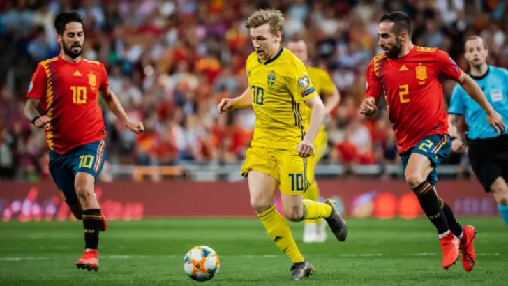 Збірна Швеції проти Іспанії Фото/svenskfotboll.se