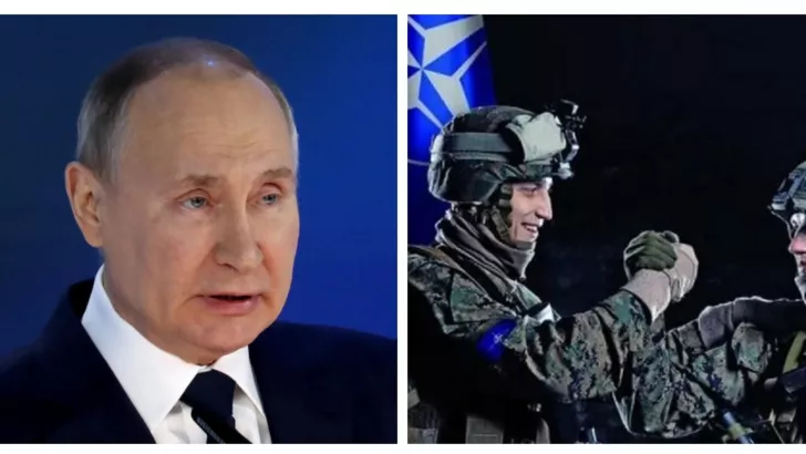 Путін намагається не допустити вступу України в НАТО. Колаж: "Сьогодні"