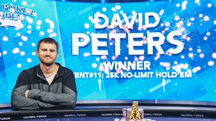 Девід Пітерс тріумфував на 11-ій події US Poker Open 2021