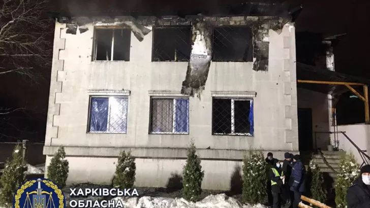 Дом престарелых в Харькове, в котором произошел пожар. Фото: Прокуратура Харькова