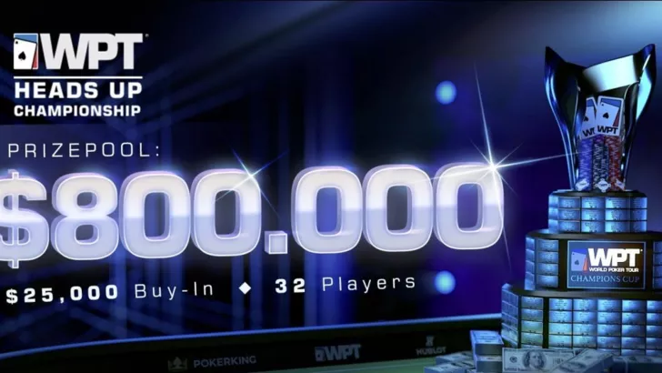 Хайроллеры разыграют 800 тысяч долларов в онлайн-турнире по покеру в формате хедз-ап
