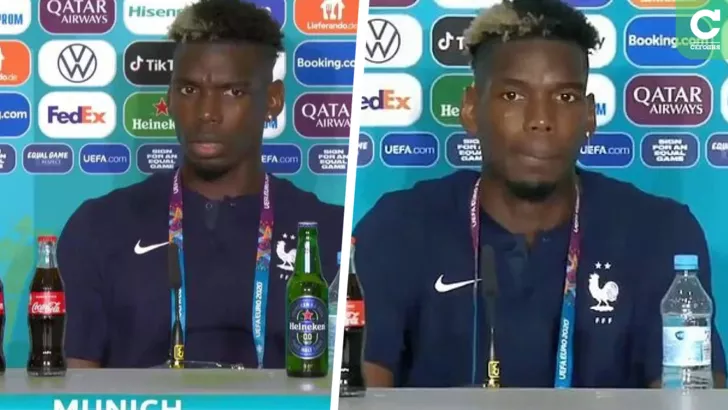 Игрок сборной Франции Поль Погба против алкоголя