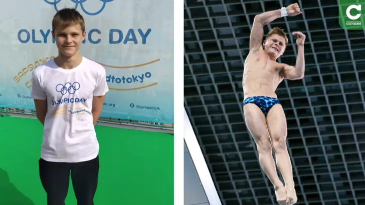 Олексій Середа - наймолодший олімпієць в історії України. Фото прес-служби Федерації стрибків у воду