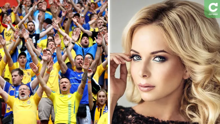 Юлія Думанська заспіває перед матчем Швеція - Україна