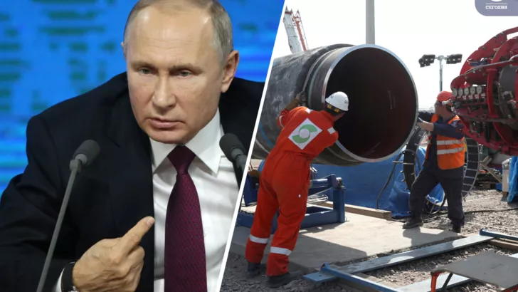Володимиру Путіну пригрозили зупинкою "Північного потоку - 2". Колаж: "Сьогодні"