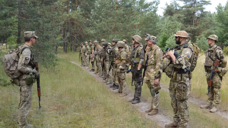 Бойцы 130-го батальона ТРО Соломенского района. Фото: Богдан Гирнык