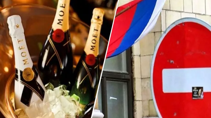 Moet Hennessy призупинив відвантаження шампанського в Росію / Фото: колаж "Сьогодні"