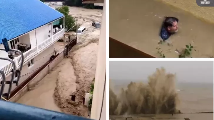 Наводнение в Сочи: жителей готовят к эвакуации. Коллаж "Сегодня"
