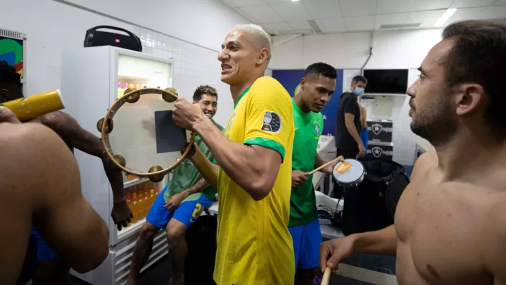 Раздевалка сборной Бразилии после выхода в финал Копа Америка/Фото CBF Futebol