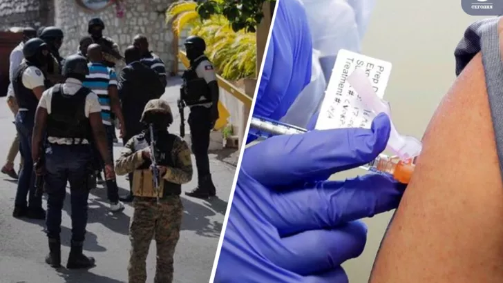 Затримання в Гаїті та проблеми вакцинації / колаж "Сьогодні"