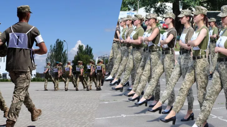 У Міноборони вирішили, що жінки-військові на параді до Дня Незалежності підуть окремо від чоловіків / Фото: колаж "Сьогодні"