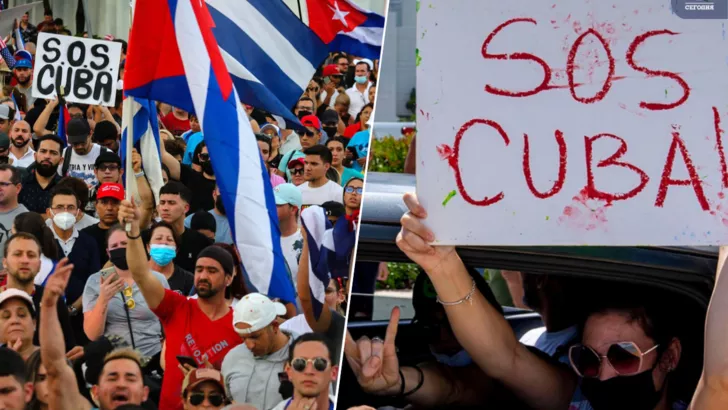 В Гаване люди вышли на акции протеста / Фото: новости "Сегодня"