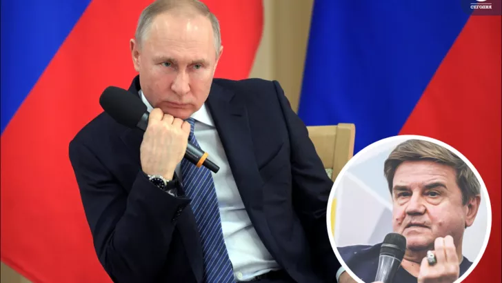 Вадим Карасев оценил шансы Путина стать новым императором. Фото: коллаж "Сегодня"