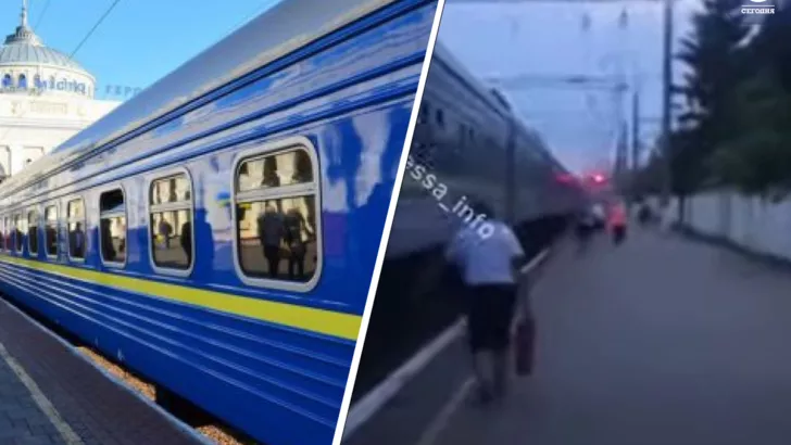 В Одесской области горел поезд. Коллаж "Сегодня"