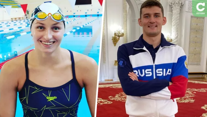 Российские пловцы Вероника Андрусенко и Александр Кудашев