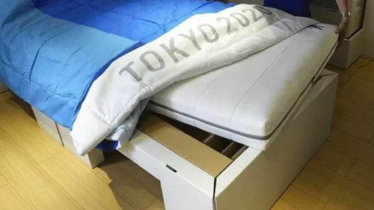 Кровати на Олимпиаде из картона