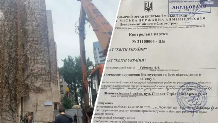 Дозвіл на знесення будівлі "Квіти України" анулювали / колаж "Сьогодні"