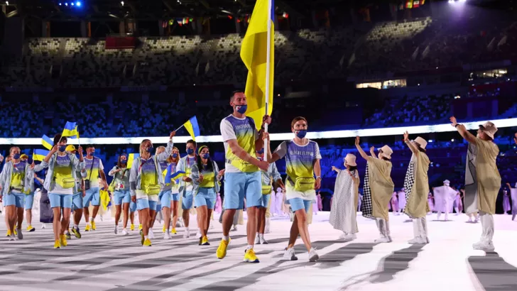 Выход Украины на церемонии открытия