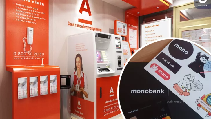 Альфа-Банк поглине Monobank/колаж "Сьогодні"