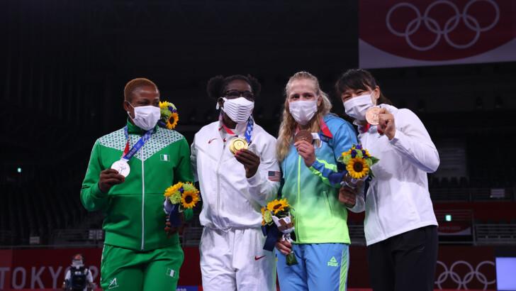 Медалисты соревнований по вольная борьбе, Олимпиада-2020 | Фото: Reuters