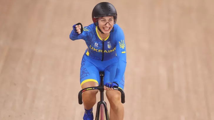 Украинская велогонщица Елена Старикова