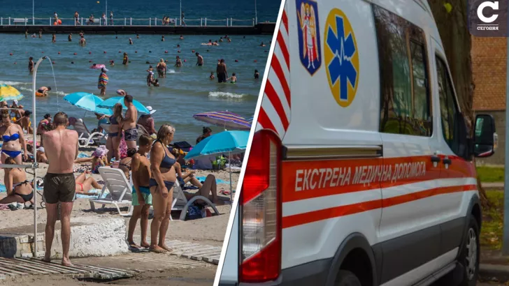 Медики на пляже пытались спасти ребенка, но безрезультатно. Коллаж "Сегодня"