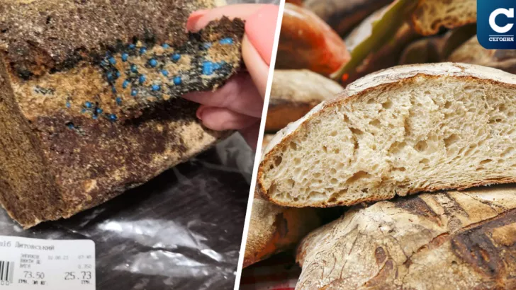 У Мережі піднялася хвиля невдоволення, люди роблять припущення, як рукавичка могла потрапити в хліб / Фото: колаж "Сьогодні"