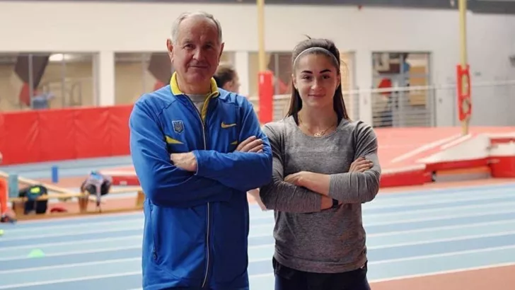 Марина Кіліпко з тренером Віктором Шевцовим