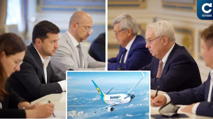 Владимир Зеленский обсудил с консультантами из Франции создание авиалиний Украины / коллаж "Сегодня"