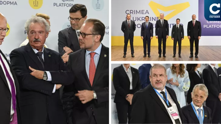 Іноземні лідери на саміті в Києві. Фото: колаж "Сьогодні"