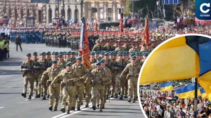 День Независимости и парад в Украине