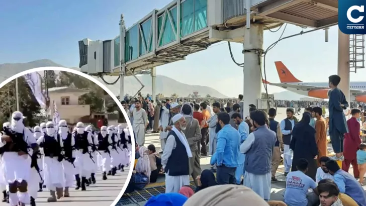 Талибы установили два КПП, через которые проверяют всех, кто направляется в аэропорт. Коллаж "Сегодня"