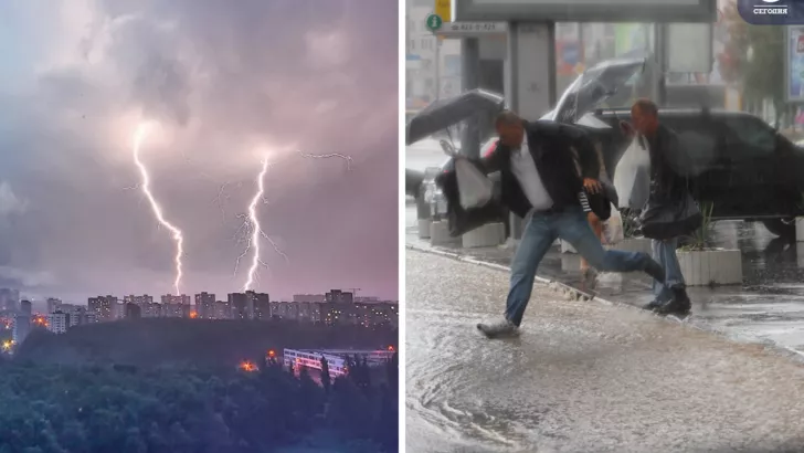 В Україні оголосили штормове попередження. Колаж: "Сьогодні"