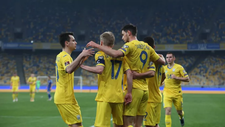 Сборная Украины - фаворит матча с Казахстаном в отборе на ЧМ-2022