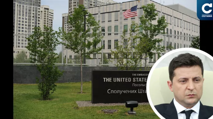 Посольство США в Україні готово починати роботу за підсумками візиту Володимира Зеленського в Вашингтон / Колаж "Сегодня"
