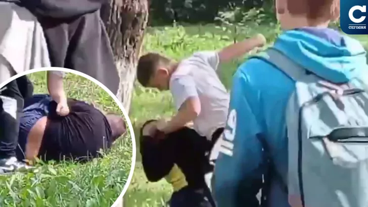 В Луцке школьник повалил мальчика на землю и начал избивать. Коллаж "Сегодня"