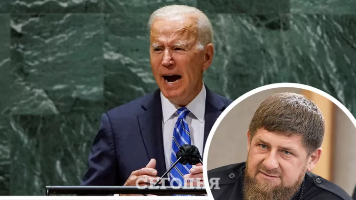 Кадыров заявил, что Байдену некого защищать в Чечне / Коллаж "Сегодня"