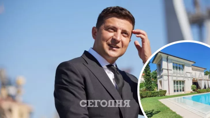 Зеленский владеет особняком на элитном курорте - его уже проверили антикоррупционеры. Коллаж "Сегодня"