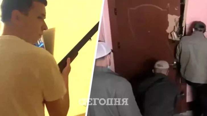 Андрей Зельцер открыл стрельбу по сотрудникам КГБ из охотничьего ружья. Фото: коллаж "Сегодня"