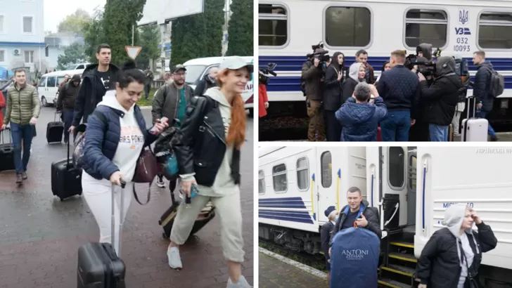 Депутаты высадились с поезда, пообщались с журналистами и разъехались по отелям. Коллаж "Сегодня"