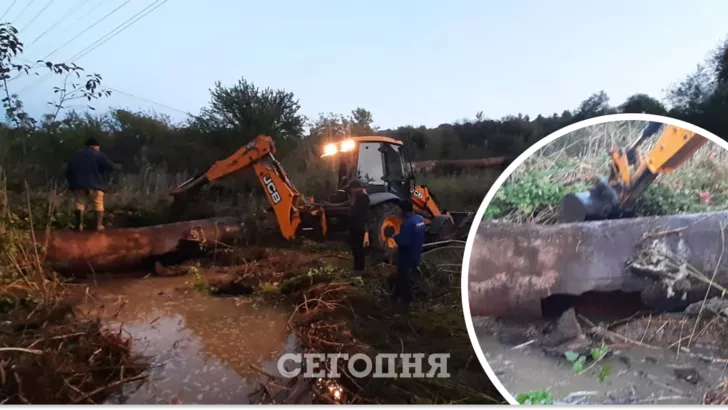 Под Черновцами произошла авария на водопроводе