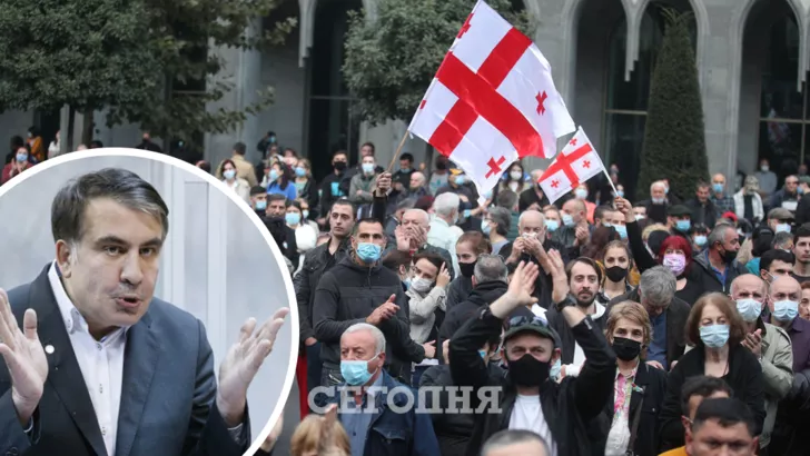 Михаил Саакашвили заявил, что прибыл в Грузию. В МВД страны это опровергли. Фото: коллаж "Сегодня"